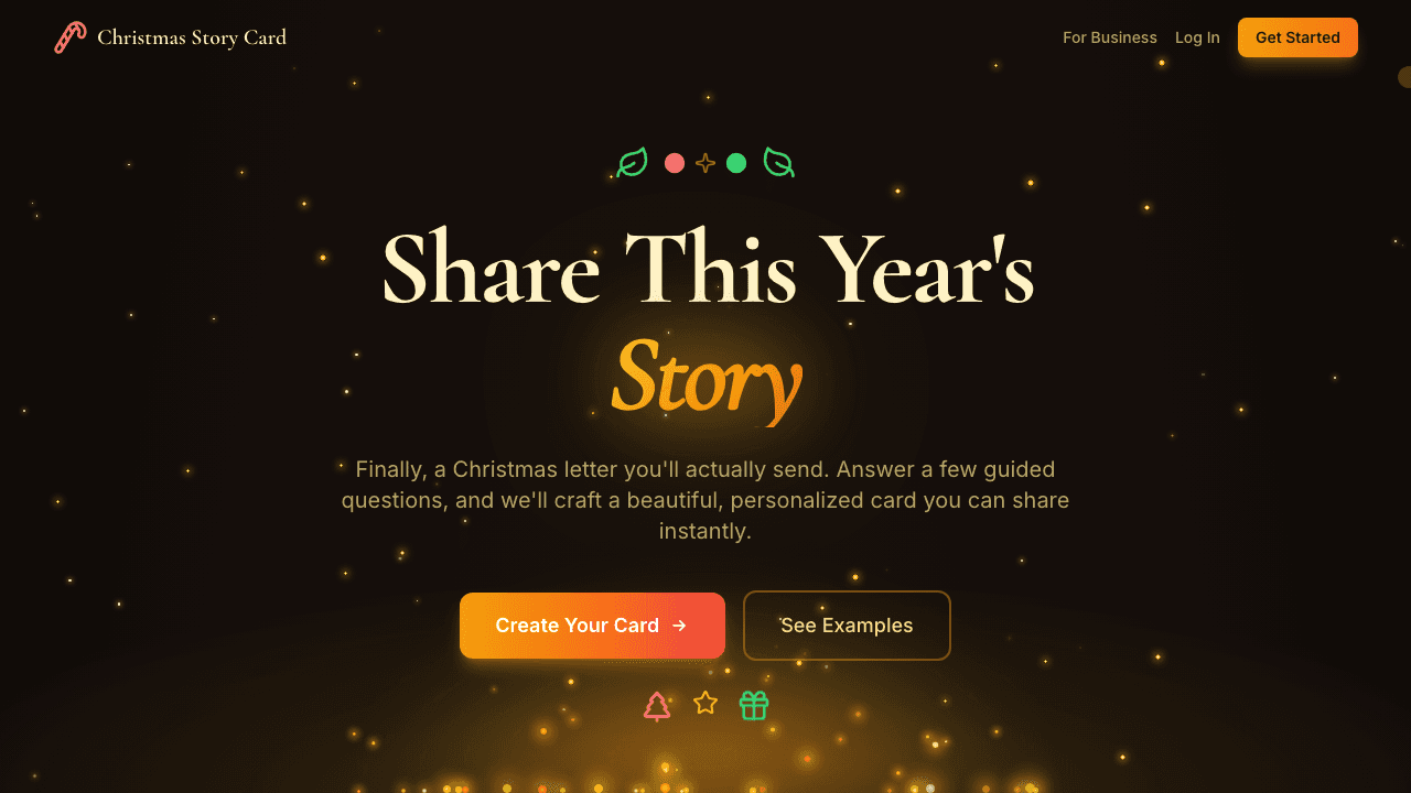 Christmas Story Card screenshot