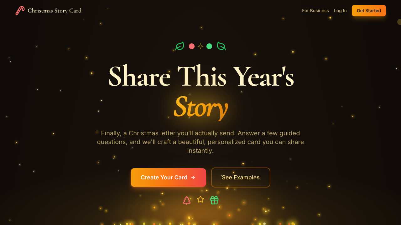 Christmas Story Card screenshot